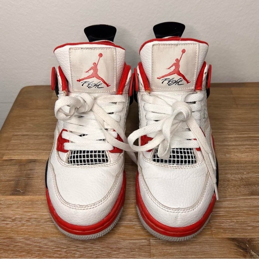 Size 5.5 (GS) - Jordan 4 Retro OG 2020 Low Fire Red
